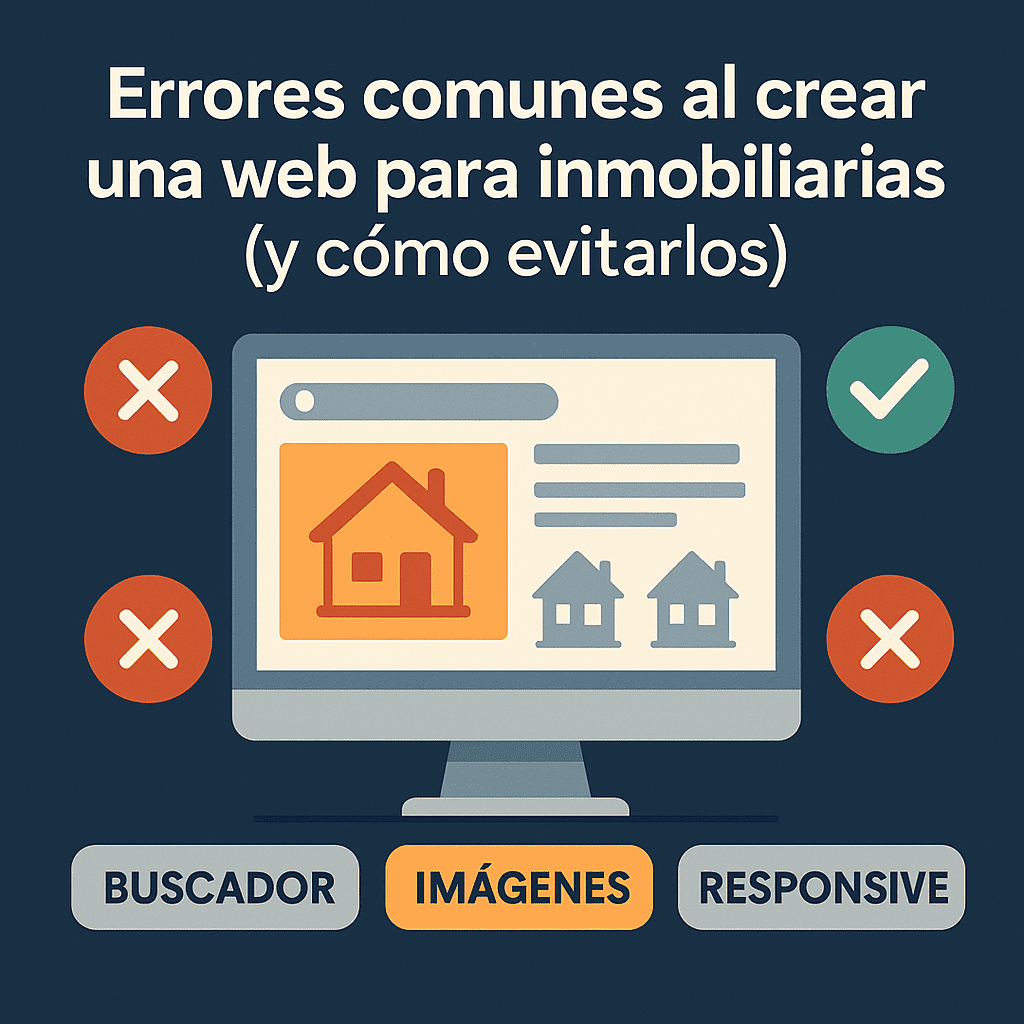 Errores comunes al crear una web para inmobiliarias (y cómo evitarlos)